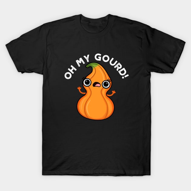 Oh My Gourd Cute Veggie Pun T-Shirt by punnybone